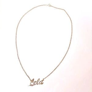 🌟HP🌟Gold Personalized Lela Name Necklace
